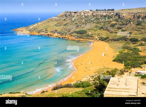 Ramla Bay Beach, Gozo, Malta Stock Photo - Alamy