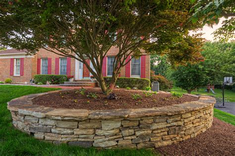 Dry Stack Retaining Wall Landscape Wilmington By Disabatino