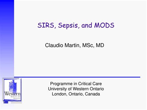 Ppt Sirs Sepsis And Mods Powerpoint Presentation Free Download