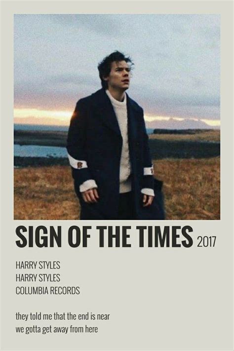 Harry Styles - Sign of The times | Pôster de música, Musica, Poster