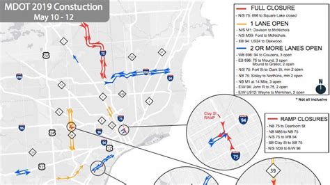 MDOT construction: Large stretch of I-75 closed this weekend