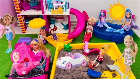 Barbie K Z Evcilik Videosu Lola Ve Chelsea I In Kum Havuzu Haz Rlad K