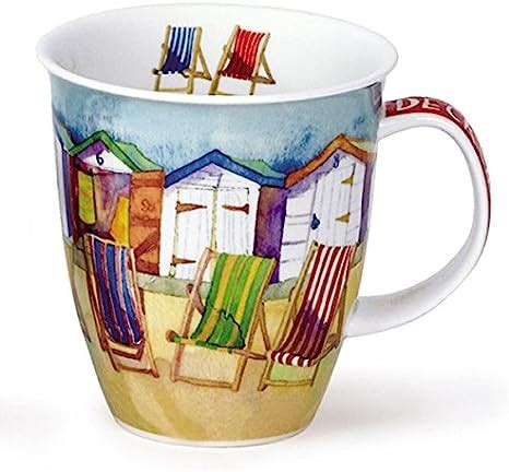 Dunoon By The Coast Deckchairs Mug By Emma Ball Bone China Nevis