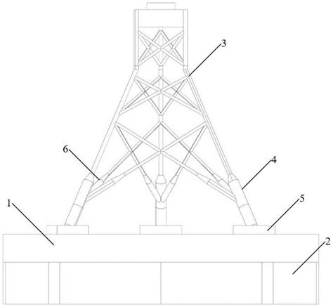 一种海上风电导管架重力式筒型基础结构及其施工方法与流程