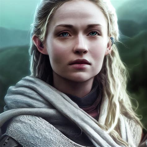 Middle Earth Female Warrior Inspired By Eowyn Digital Art By Aj