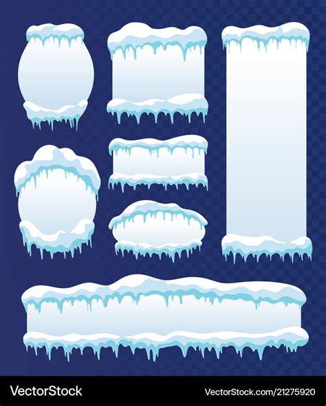 Frozen Ice Frames Royalty Free Vector Image VectorStock