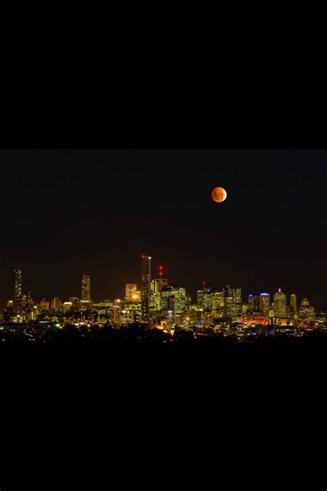 Lunar Eclipse 17 Apr 2014 Brisbane Queensland Australia Sunrise