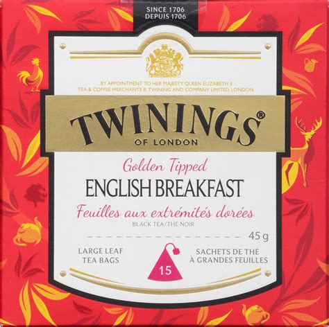 Twinings Tea Gift Box Collection 45g Golden Tipped English Breakfast