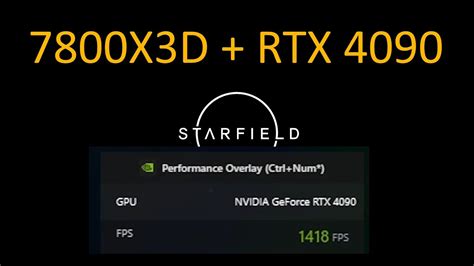 STARFIELD ULTRA QUALITY 1 Sep Release 7800x3D RTX 4090 1080p FPS