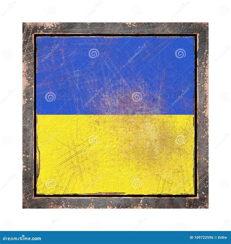 Old Ukraine flag stock illustration. Illustration of ukrainian - 109722596