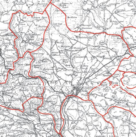 Genuki Ashburton Parish Boundaries Devon