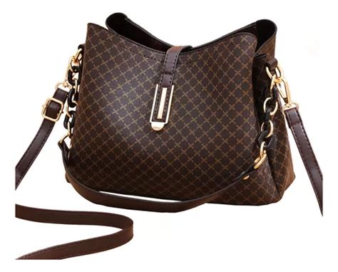 Bolso Para Dama De Cuero Crossbody Gran Capacidad Bandolera Mercadolibre