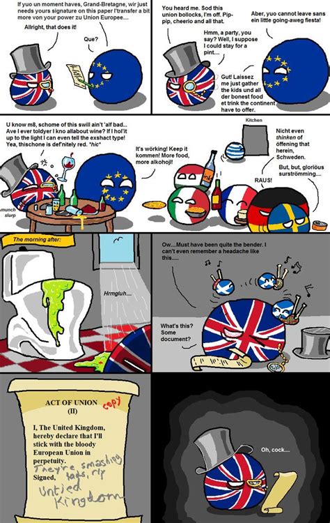 Stuck In The Middle With Eu Uk Europe By Hansafan Polandball