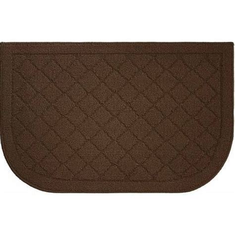 Structures Textured Loop 18 X 30 Slice Wedge Shaped Solid Kitchen Rug