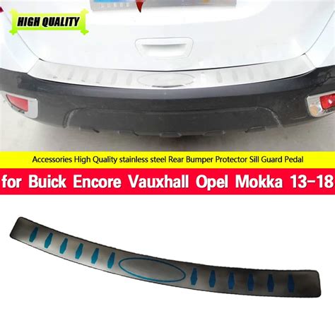 Stainless Steel External Rear Bumper Protector Sill Trunk Guard Cover