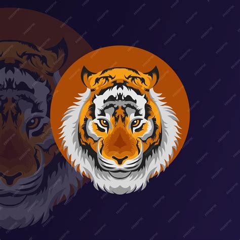 Premium Vector Tiger Head Mascot Logo Template