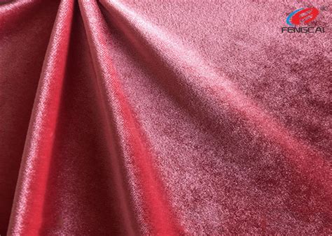 Customized Color Brushed Polyester Spandex Velvet Fabric Stretch Velour