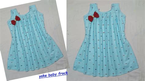 Designer Yoke Baby Frock Cutting And Stitching Very Easy YouTube