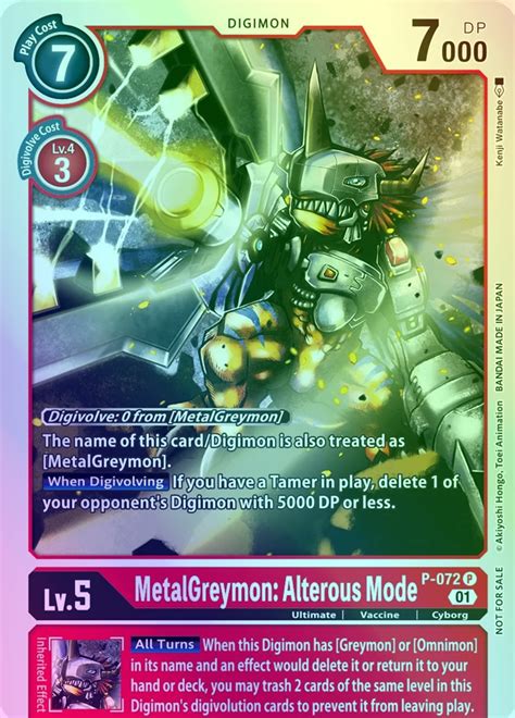 MetalGreymon Alterous Mode Promo Digimon CardTrader