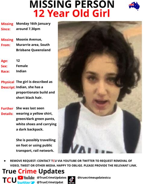 Crime Archive On Twitter Rt Truecrimeupdat Missing Person Australia 12 Year Old Girl