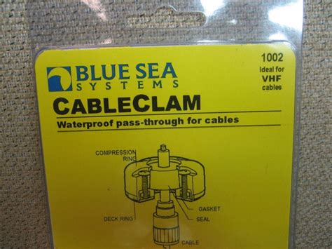 Blue Sea Systems 1002 Cable Clam Waterproof Pass Through For Cables Max Marine Electronics