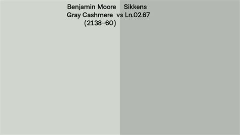 Benjamin Moore Gray Cashmere 2138 60 Vs Sikkens Ln 02 67 Side By Side