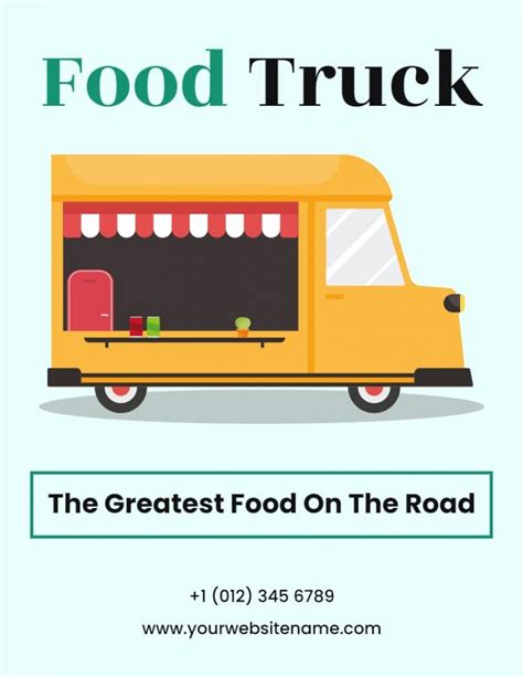 How To Design A Food Truck Menu Using Templates Photoadking