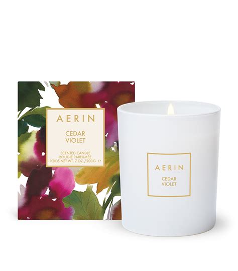 Aerin Cedar Violet Scented Candle G Harrods Us