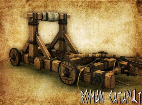 3D model Roman Catapult VR / AR / low-poly | CGTrader