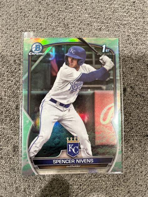 Bowman Draft Chrome Lunar Glow Refractor Bdc Spencer Nivens