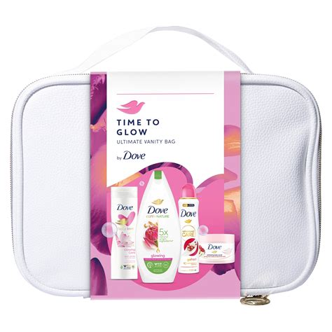 Подаръчен комплект Dove: Душ гел Dove Glowing, 225 мл + Дезодорант Dove ...