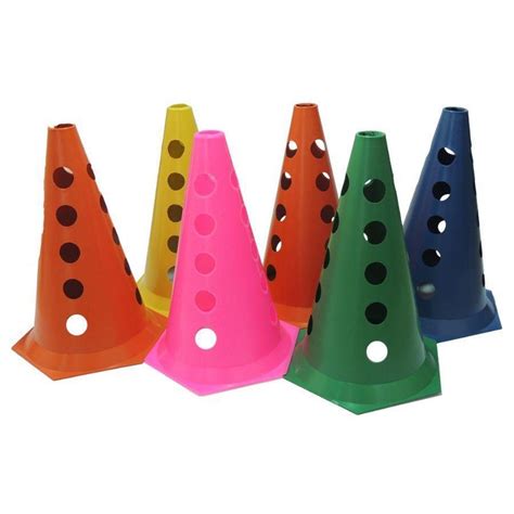 Kit Cone 24cm De Marcação Colorido 10 Unidades Cores Sortidas