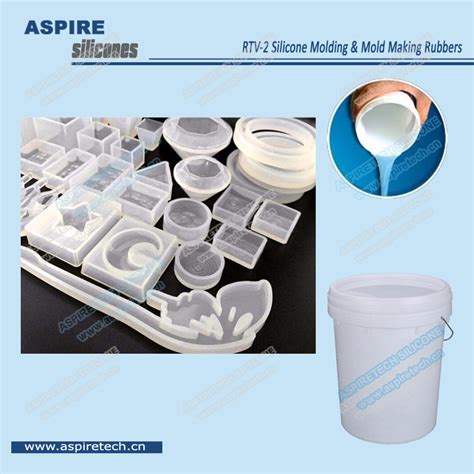 RTV 2 Addition Cure Transparent Liquid Mold Mould Making Silicone