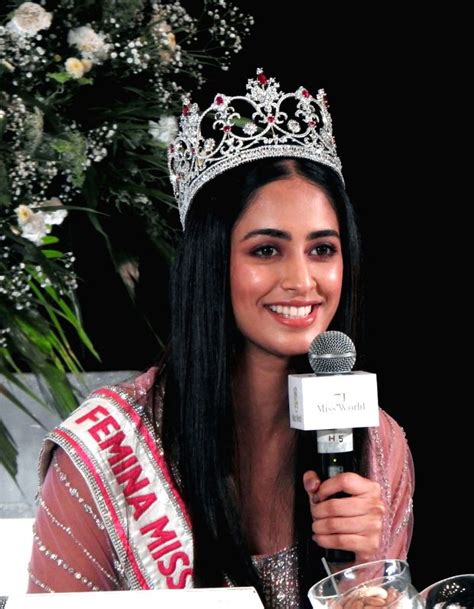 New Delhi Femina Miss India World 2022 Sini Shetty During A Press