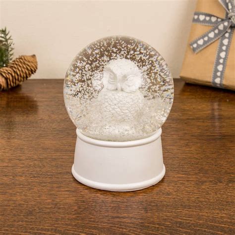 Large Owl Snow Globe Snow Globes Globe Owl