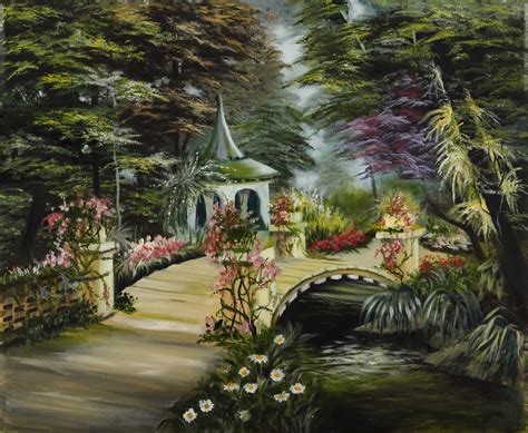 Fairy garden Painting by Maria Berger - Jose Art Gallery