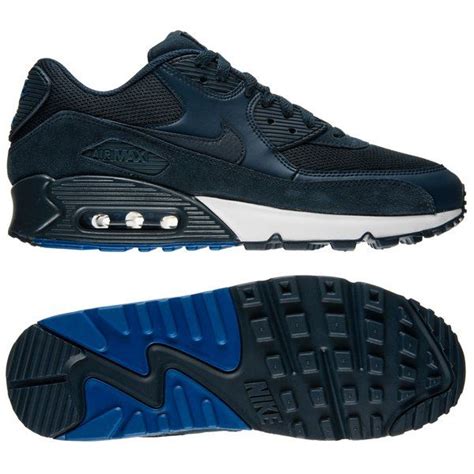 Nike Air Max 90 Essential - Blå/Hvid | www.unisport.dk