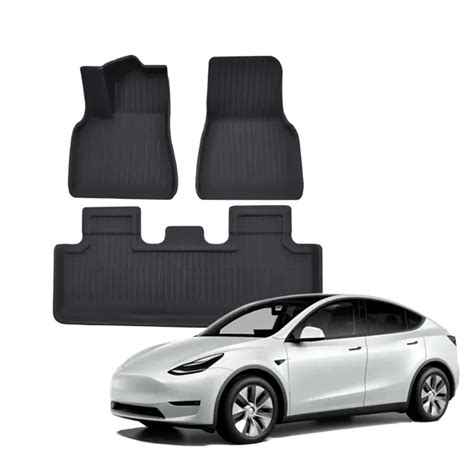 D Allv Rsmatter Tesla Model Y Stripes Design Bilkomponenter No