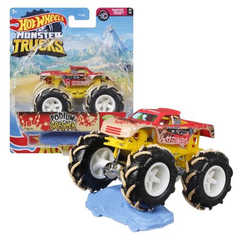 Carro Hot Wheels Monster Truck Podium Crasher 1 64 Mattel Shopee Brasil