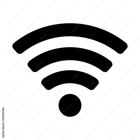 Wifi Signal Wave Connection Network Web Technology Internet Vector