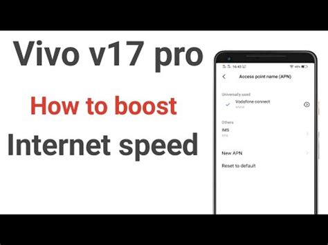 How To Boost Internet Speed In Vivo V17 Pro Internet Ki Speed Kaise