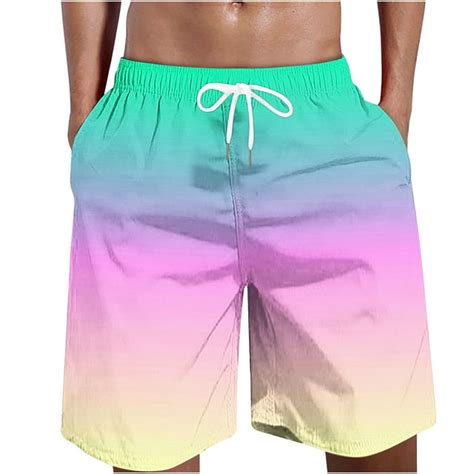 Hapimo Mens Trends Swim Trunks Elastic Waist Lace Up Bathing Suits