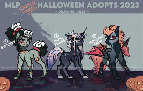 Closed Mlp Halloween Adopts 2023 By Drawingjules On Deviantart