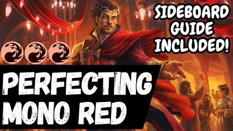 Best MTG Standard Mono Red Aggro With Sideboard Guide YouTube