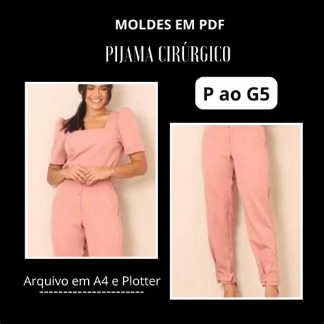 Molde Pijama Cir Rgico Jr Produtos Digitais Hotmart