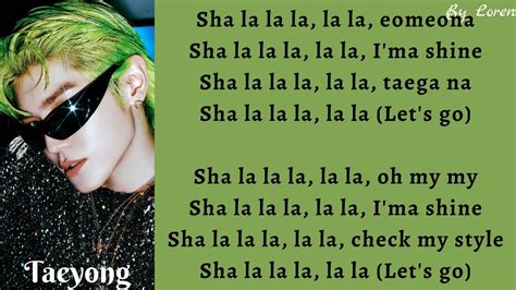 TAEYONG 태용 SHALALA 샤랄라 Lyrics Rom Eng YouTube