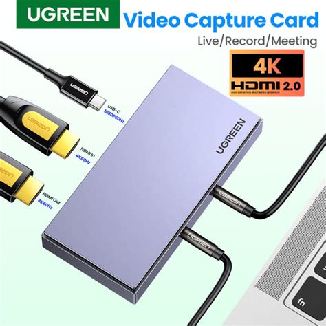 Ugreen Cm Video Capture Card Hdmi To Usb Usb C Hdmi K Hz