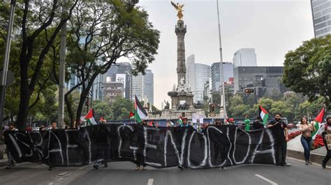 Caos En Cdmx Manifestantes En Favor De Palestina Bloquean Paseo De La