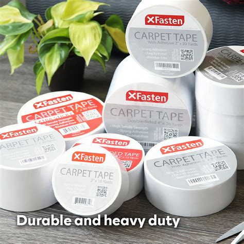 Xfasten Double Sided Carpet Tape For Area Rugs Residue Free Inch X