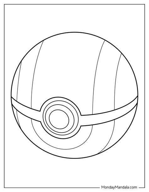 22 Pokéball Coloring Pages Free Pdf Printables